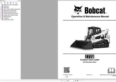 bobcat t770 parts manual